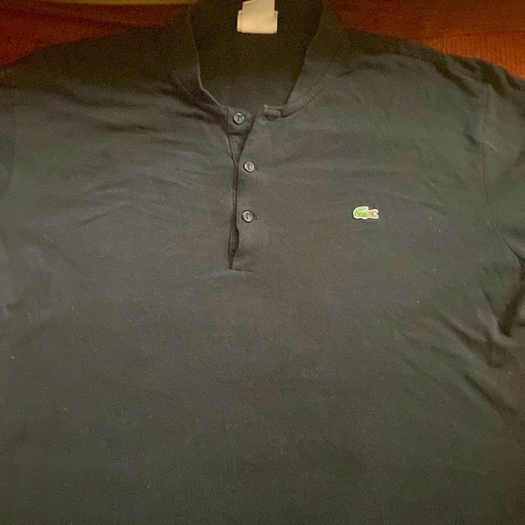 mens black lacoste polo - Picture 1 of 1